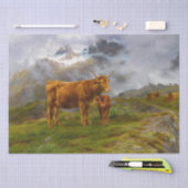Rosa Bonheur | Rinder im Hochland Seidenpapier (Handwerk)