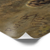 Rosa Bonheur Wild cat 1850 Poster (Ecke)