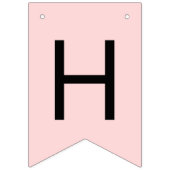 Rosa Boo Happy Geburtstag Party Dekoration Wimpelkette (Zweite Fahne)