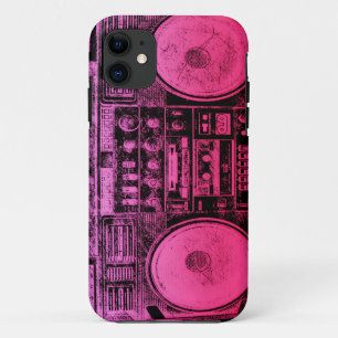 Rosa boombox iPhone 11 hülle
