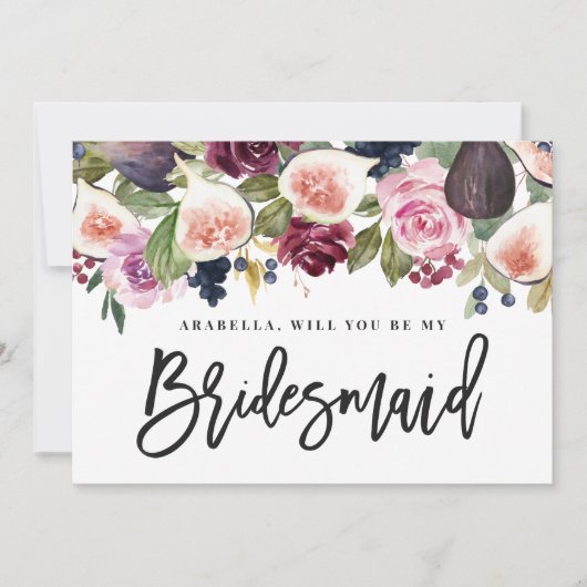 Rosa, Bordeaux und Feigenblütenmädchen (Vorderseite)