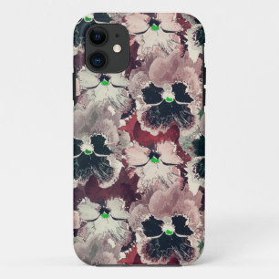 Rosa, bordeauxfarbene Blume Case-Mate iPhone Hülle