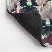 Rosa, bordeauxfarbene Blume Mousepad (Ecke)