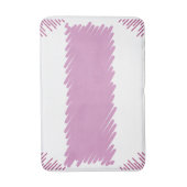 Rosa Border Bath Mat mit mittlerem Strickdesign Badematte (Vorderseite Vertikal)