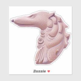 Rosa Borzoi Profil Die Ausschneiden Borzoi Sticker