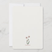 Rosa Botanisch Einladung (Rückseite)