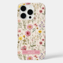 Rosa botanische Aquarell-Blumenname