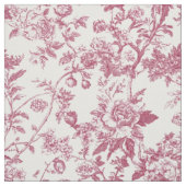Rosa Botanische Toile Stoff (Muster)