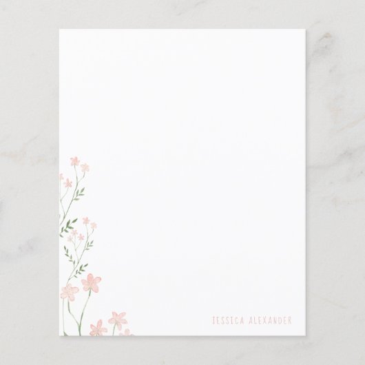 Rosa Botanischer Individuelle Name Personalisiert (Vorderseite)