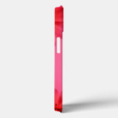 Rosa Botanisches Muster Monogramm Case-Mate iPhone Hülle (Rückseite / Rechts)