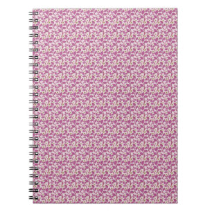 Rosa botanisches Weinmuster Blumennaturdesign Notizblock