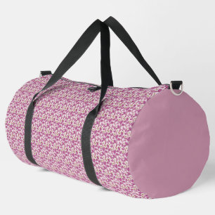 Rosa botanisches Weinrankenmuster Blumennaturdesig Duffle Bag