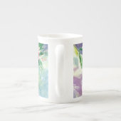 Rosa Bottlebrush-Blumen-Tasse Porzellantasse (Rückseite)