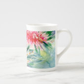 Rosa Bottlebrush-Blumen-Tasse Porzellantasse (Rechts)
