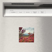 Rosa Bougainvillea Blume Landschaft Magnet (In Situ (Geschirrspüler))