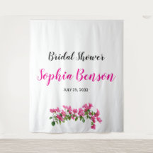 Rosa Bougainvillea Florale Hochzeitskulisse