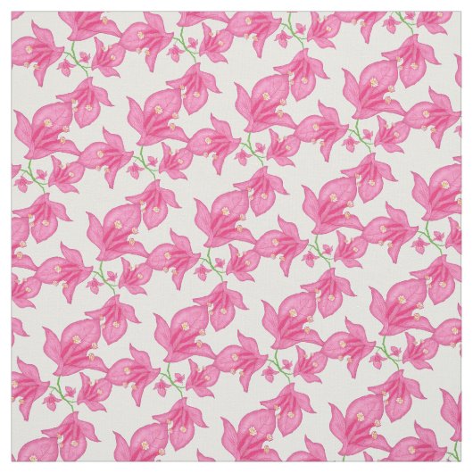 Rosa Bouganvilla Stoff (Muster)