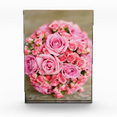 Rosa Bouquet der Blume Fotoblock (Vorderseite)