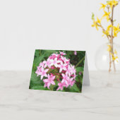 Rosa Bouquet Karte (Gelbe Blume)