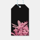 Rosa Bouquet tropisch Geschenkanhänger (Vorderseite)
