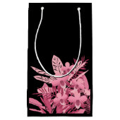 Rosa Bouquet tropisch Kleine Geschenktüte (Vorderseite)