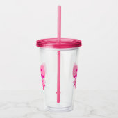 Rosa Bow Acryltrinkbecher (Rechts)