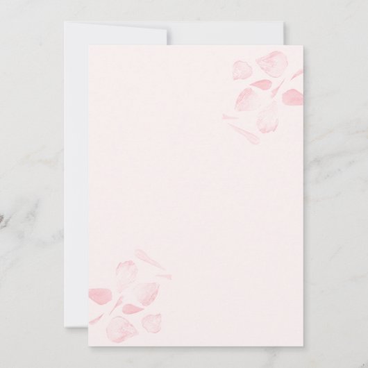 Rosa Bow Brunch und Bubbly Brautparty Einladung (Rückseite)