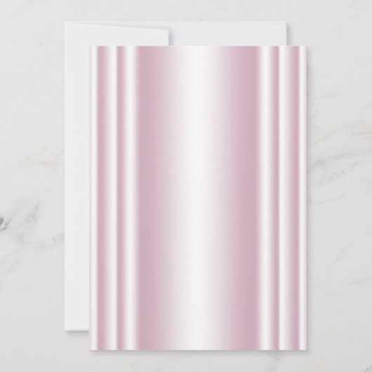 Rosa Bow Cross Erste Kommune Einladung (Rückseite)