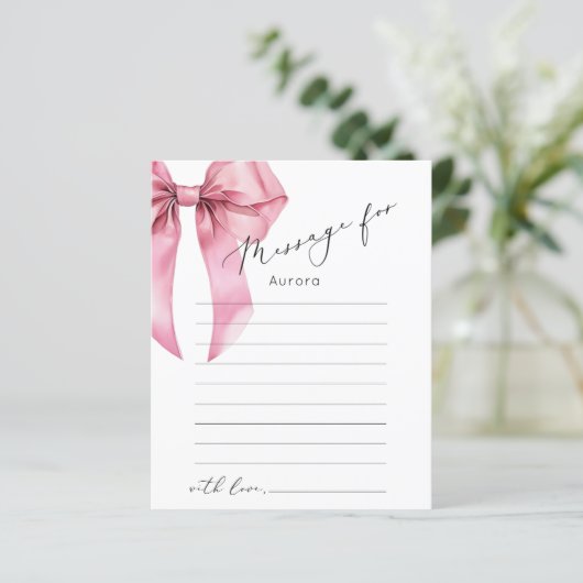 Rosa Bow Elegante Zeitkapsel (Stehend Vorderseite)