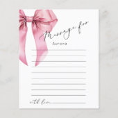 Rosa Bow Elegante Zeitkapsel (Vorderseite)