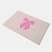 Rosa Bow Fußmatte (Schrägansicht)