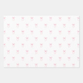 Rosa Bow Geschenkpapier Set (Vorderseite)