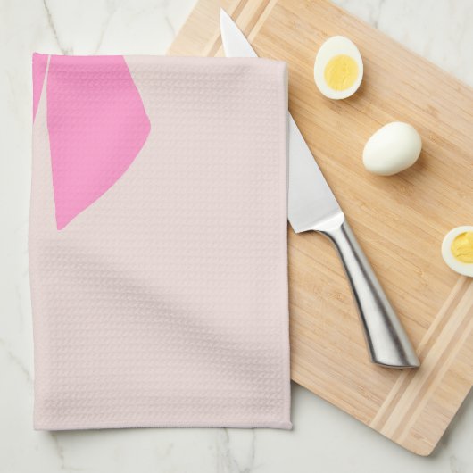 Rosa Bow Geschirrtuch (Viertel Falte)