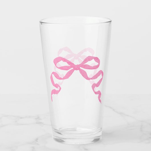Rosa Bow Glas (Rückseite)