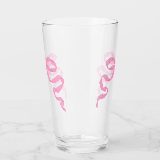 Rosa Bow Glas (Rechts)