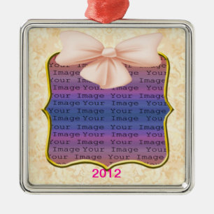 Rosa Bow Hochzeitsdekoration Ornament Aus Metall