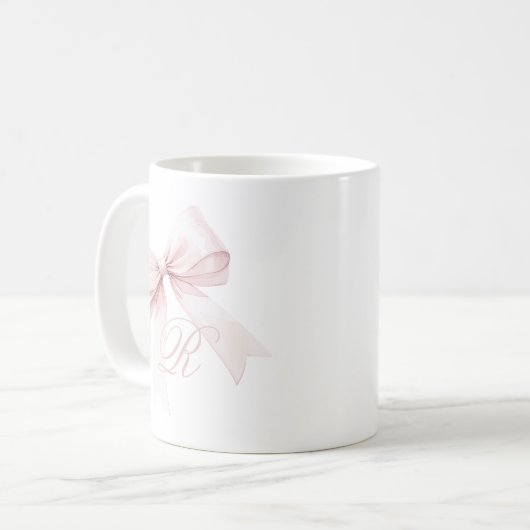 Rosa Bow Kaffeetasse (Vorderseite Links)