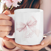 Rosa Bow Kaffeetasse