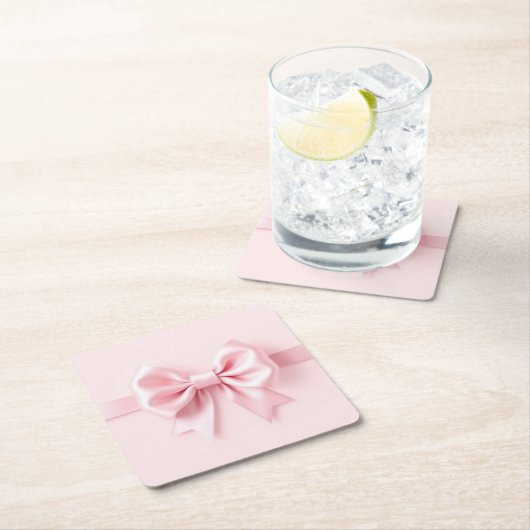 Rosa Bow Paper Untersetzer (Vor Ort)