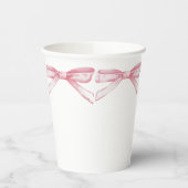 Rosa Bow Pappbecher (Links)