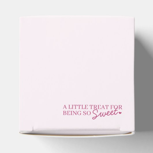 Rosa Bow Retro Herz Coquette Cake Valentine Geschenkschachtel (Oben)