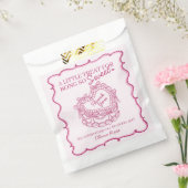 Rosa Bow Retro Herz Coquette Kuchen Geburtstag Geschenktütchen (Versiegelt)