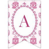 Rosa Bow Retro Herz Coquette Kuchen Happy Geburtst Wimpelkette (Dritte Fahne)