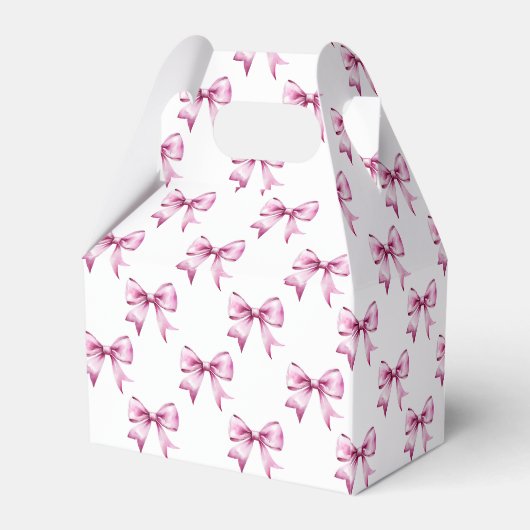 Rosa Bow Ribbon Geschenkschachtel (Rückseite)
