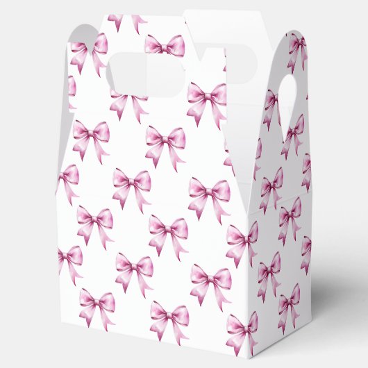 Rosa Bow Ribbon Geschenkschachtel (Geöffnet)