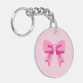 Rosa Bow Schlüsselanhänger (Vorderseite links)