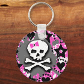 Rosa Bow Schlüsselanhänger (Vorderseite)