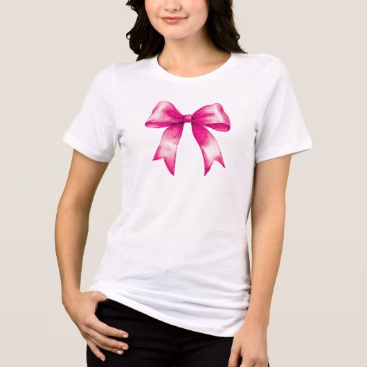Rosa Bow Tri-Blend Shirt (Vorderseite)