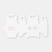 Rosa Bow Wappen Taufe Gable Geschenkschachtel (Ungefaltet)