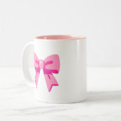 Rosa Bow Zweifarbige Tasse (Vorderseite Links)